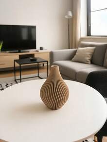 1件裝 溝槽花瓶，適用於芒草，波西米亞風家居裝飾，現代房間裝飾，客廳裝飾裝飾花瓶，臥室裝飾，浴室裝飾，婚禮裝飾，桌面擺飾，喬遷禮物，派對，獨特的房間裝飾品 - 彩色 - 查看 5