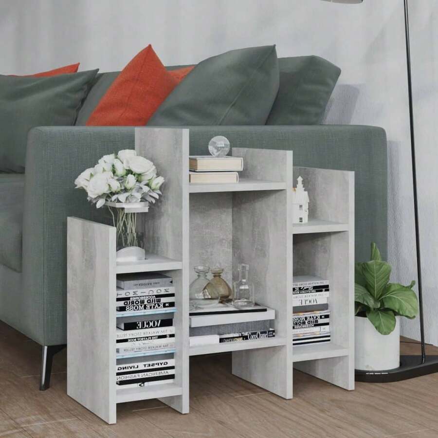 vidaXL Regalkombination In Betongrau 60x26x60 Cm Aus Holzwerkstoff - Grey - View 1