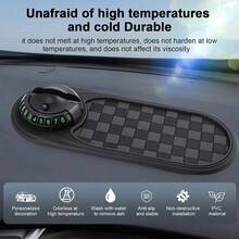 Vehicle-Mounted Anti-Slip Mat, Mobile Phone Navigation Frame, Central Control Storage Mat - 黑色 - 查看 3