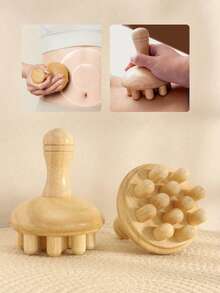 Strumento di massaggio in legno SilvaLex, massaggiatore per tutto il corpo, massaggiatore per mani, massaggiatore per gambe, massaggiatore per spalle, strumento per massaggio di spalle e collo, strumento per massaggio facciale, massaggiatore per schiena, massaggiatore per vita, massaggio muscolare per tutto il corpo