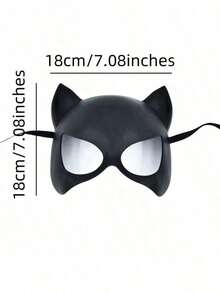 猫咪面具、化装舞会面具、派对面具、万圣节狂欢面具、复活节面具、搞笑性感面具 - 彩色 - 查看 5