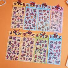 Marvel 9 Stücke Marvel Spider-Man Aufkleber zum Selbermachen für Skateboards, Laptops, Motorräder, Bücher, coole Cartoon-Aufkleber, Geschenke, Umschlag-Aufkleber, Auto-Dekoration, Party-Dekoration, Etiketten-Aufkleber, selbstklebende Aufkleber, geeignet für Scrapbooking, Laptops, Gepäck, Gitarren, Wasserflaschen, Handyhüllen zum Dekorieren, Basteln, Feiertagspartys, Geschenktüten-Füllungen, Bücher, Geburtstagsgeschenke, Weihnachten, Schulanfang