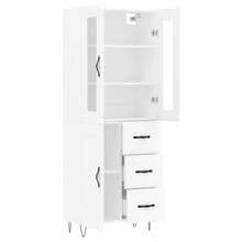 vidaXL Highboard Weiß 69,5x34x180 cm Holzwerkstoff