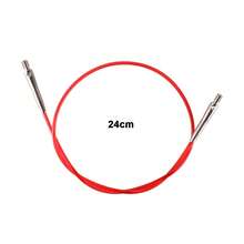 [6 Interchangeable Knitting Needle Sizes] Multi-Color Interchangeable Circular Knitting Needle Set, 6 Flexible Cable Sizes, Stitch Markers, Connector Caps, Beads - DIY Craft Knitting And Crochet Accessory Kit, Sewing & Weaving Supplies - Multicolor - View 6