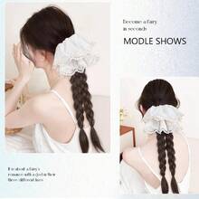 Wig Braid Female Grab Clip Imitation Hair Low Ponytail Temperament Lace Double Fried Twists Long Braid Chinese Ponytail