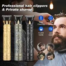 Vintage T9 Cordless Hair Trimmer Electric Razor Men Beard Trimmer (Plastic Body)