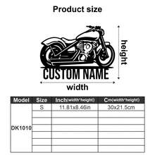 1 pièce Panneau métallique personnalisé pour moto, décoration murale de garage personnalisée, panneau de garage, panneau métallique pour couple de moto, œuvre d'art métallique pour moto - Cadeau pour les motards, Cadeau, Décoration pour couple de moto, Cadeau de mariage pour moto, Cadeau de Noël, Cadeau pour le père, le mari et le petit ami - Multicolore - Voir 19
