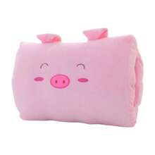 Almohadas de felpa de oso rosa para , calentadores de manos, guantes para adultos, almohadas para siesta de dibujos animados, cojines, calentadores de manos creativos, regalo de felpa - E - Ver 6