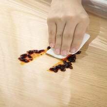 Okrągła, przezroczysta osłona na biurko z PVC o grubości 0,25 mm – obrus winylowy do restauracji, na biurka, stoliki kawowe itp. – trwała, drewniana osłona ochronna na meble, osłona na stół jadalny, ochrona powierzchni biurka, modna osłona powierzchni, gładka osłona ochronna - Biały - Zobacz 5