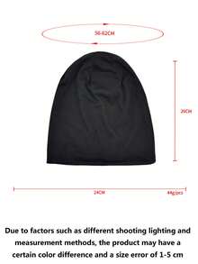 1 Stück Unisex einfarbige Beanie, doppellagige dünne modische Schirmmütze, geeignet für den täglichen Gebrauch/Sport, Frauen können sie auch als Mütze nach der Entbindung verwenden