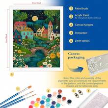 1pc Painting By Numbers A Small Room Acrylic Frameless Picture By ...