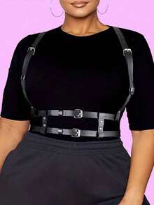 Leather Chest Harness Belt For Women,Leather Harness Belt For Women,Goth Chest Leather Belt,Valentine's Day Gift,Ladies' Harness Leather