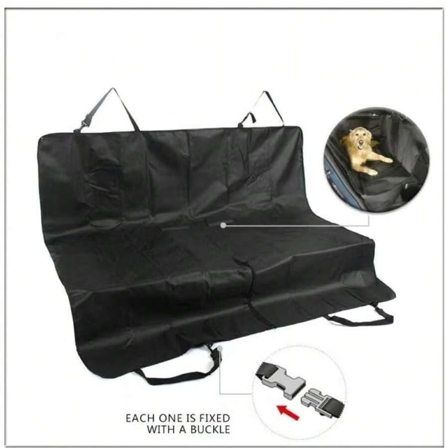 1pc Car Seat Cover Accessory, Fits Medium To Large Dogs, Protects Car Seat Backrest From Scratches, Suitable For Sedans, Trucks, SUVs And More. Universal Pet Mat For Car Seat Protection, Oxford Fabric, Fits Rear Seats And Cargo Area