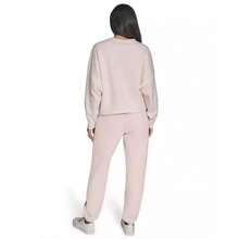 Calvin Klein Women's Performance Flocked Logo Pull-On Sweatshirt | - 粉色 - 查看 5