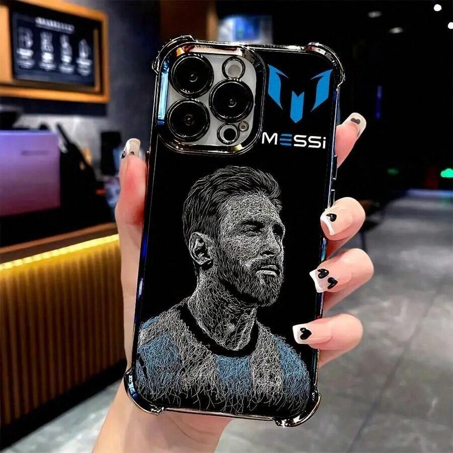 Excellt Soccer Player-Phone Cover Compatible With Models 17, 16E, 16, 15, 14, 13, 12, 11, Pro,,, X, XR, XSMAX, 8, Plus, Featuring A Transpart Soft Back Design That Prevts.Christmasfall Phone Casephone 17hallowe Accessories.Halloween Accessories. - Trộn màu - Xem 1