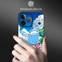 Japanese Anime F-FAIRY TAIL Phone Case Covercompatible with   17 16 15 14 13 12 11 Pro Max Plus Mini Black Frosted Soft Shell Funda,Covercompatible with  17 Hülle, 17 pro Hülle, 17 promax Hülle