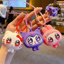 Sanrio Hello Kitty Kulomi My Melody Cute Big Eye Series Pendant, Secret Hidden Version, Home Decor, Joke Design, Surprise Collection, Collectible Figurine, Joke Design, Christmas Gift, Back To School Elegant Small Gift, Suitable For Holiday Party Gifts, Birthday Gifts And Festival Gifts Party Surprise Cartoon Toy Small Gifts, Christmas Toys, Christmas Gifts, Stocking Stuffers - Multicolor - View 3