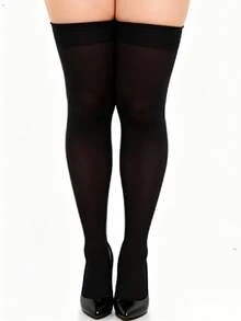 1 đôi tất dài đến đùi bằng nhung cầu vồng, hơi trong suốt, phù hợp với mọi dáng người, lý tưởng để mặc hàng ngày. - Nhiều màu - Xem 19