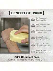 Magic Exfoliating Bath Sponge,3D Super Soft Exfoliating Bath Sponge,Skin Friendly And Reusable,Alternative To Exfoliating Gloves,Random Color. - 1個 - 查看 2