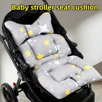 1pc Soft Stroller Seat Cushion, Baby & Toddler Car Seat Pad, Comfortable Seat Liner For Infant & Child Safety Car Seat, Suitable For Travel & Multi-Purpose Use