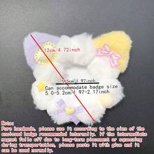 1pc 可爱八极徽章展示架毛绒星星蝴蝶结手工DIY成品二次元卡通动漫游戏角色周边徽章架ACG明星粉丝应援MAG粉丝圈宅男圈徽章架Cosplay服装写真宅男包包填充装饰 - 彩色 - 查看 5