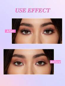 ENCHUW 5 对 3D 假睫毛 自然睫毛 自然外观短假睫毛包 可重复使用假睫毛 柔软纤细睫毛 蓬松睫毛 - 黑色 - 查看 4