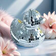 1 件镜面球鸭装饰，现代艺术家居装饰，适用于书桌、客厅、办公室，常用于派对、婚礼、春季复活节节日装饰 - 彩色 - 查看 10