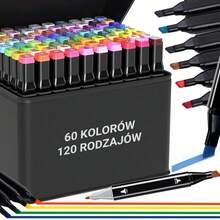 Marqueurs 48, 60, 80, 100, 120, 168 couleurs Marqueurs d'artiste ...