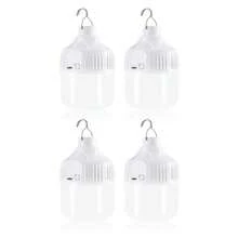 4pcs/2pcs/1pc Multi-Function LED Bulb Camping Light, Super Bright USB Rechargeable Tent Lamp, Suitable For Camping Gear, Emergency Use And Yard Decoration - Cold White - View 13