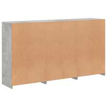 vidaXL Sideboard mit LED-Beleuchtung, betongrau, 181,5 x 37 x 100 cm