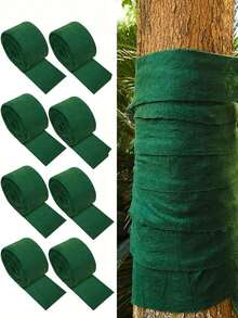 1 Roll Thermal Insulated Tree Wrap, Heavy, Duty Winter Protection, Freeze, Wind Barrier, Green Tree Trunk Protector With Thick Absorbent Material For Fruit Trees, Shrubs, Young Trees, Moisture, Resistant, Pest Control, Easy Application (Ideal For Home, Commercial Landscaping), Durable Outdoor Use, Winterizing, Gardening Essential, Tree Wrap For Growth, Winter Tree Protection, Plant Covers For Winter, Keep Warm Tree In Winter