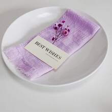 6/24 Pieces Solid Color Tassel Napkins Cloth Viscose 42*42cm/16.5inch Soft And Durable New Year's Eve Party Valentine's Day Casual Lunch At Home Cocktail Receptions Housewarming Pet-Friendly Meal Times Rustic Weddings Baby Showers Breakfast