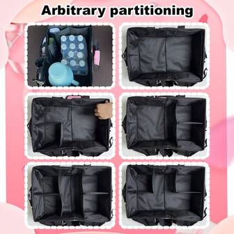 Multi-Functional Storage Bag, Cleaning Supplies Organizer, Foldable, Portable, Car Trunk Organizer, Repair Tool Bag