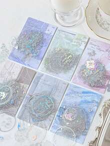 30 piezas de pegatinas vintage con estética, pegatinas artesanales creativas para manualidades, decoración DIY para diarios, regalos, álbumes de recortes personalizados, útiles escolares