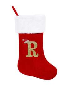 Monogram Christmas Stockings,2026 Christmas Stockings Xmas English Letters Hanging Stockings Christmas Socks Double Sided Fireplace Hanging Stockings For Christmas Party Decoration New Year Party Gift Favors Supplies,Personalized Initial Christmas Stocking, Family Holiday Xmas Party Decor Home Decor Christmas Decorations Room Decor Winter