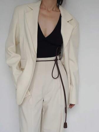 3pcs Women's Fashion Knotted Waist Belt - Elegant Brown Cinch Belt, Suitable For Jackets, Shirts And Dresses, From Casual To Formal Occasions, Significant Waist-Slimming Effect