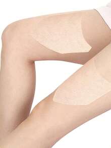 10pcs Invisible Anti-Chafing Thigh Bands - V-Shaped Breathable Non-Woven Anti-Friction Stickers, Suitable For Inner Thighs And Calves, Providing Seamless Sweat Protection For Summer, Running, And Dresses - Multicolor - View 4