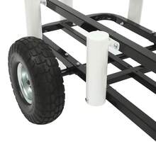 Black Fishing Roller Car Beach Fishing Cart W/ Anti-Skid Wheel For Fishing, Traveling, Shopping, Moving, Camping - màu đen - Xem 10