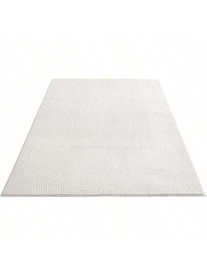 Taracarpet Short Pile Boho Sk Polyester Vloerkleed In 3D Look, Washable, Easy To Clean Robust, Ideal Living Room, Bedroom Children's Also As Bath Mat, Anthracite Waves, 050 080 Cm view 3