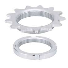 Roda livre de aço de velocidade única - Engrenagens e anel de trava 13T/14T/15T/16T para bicicleta de engrenagem fixa - Peças de roda dentada de alta resistência para fixie