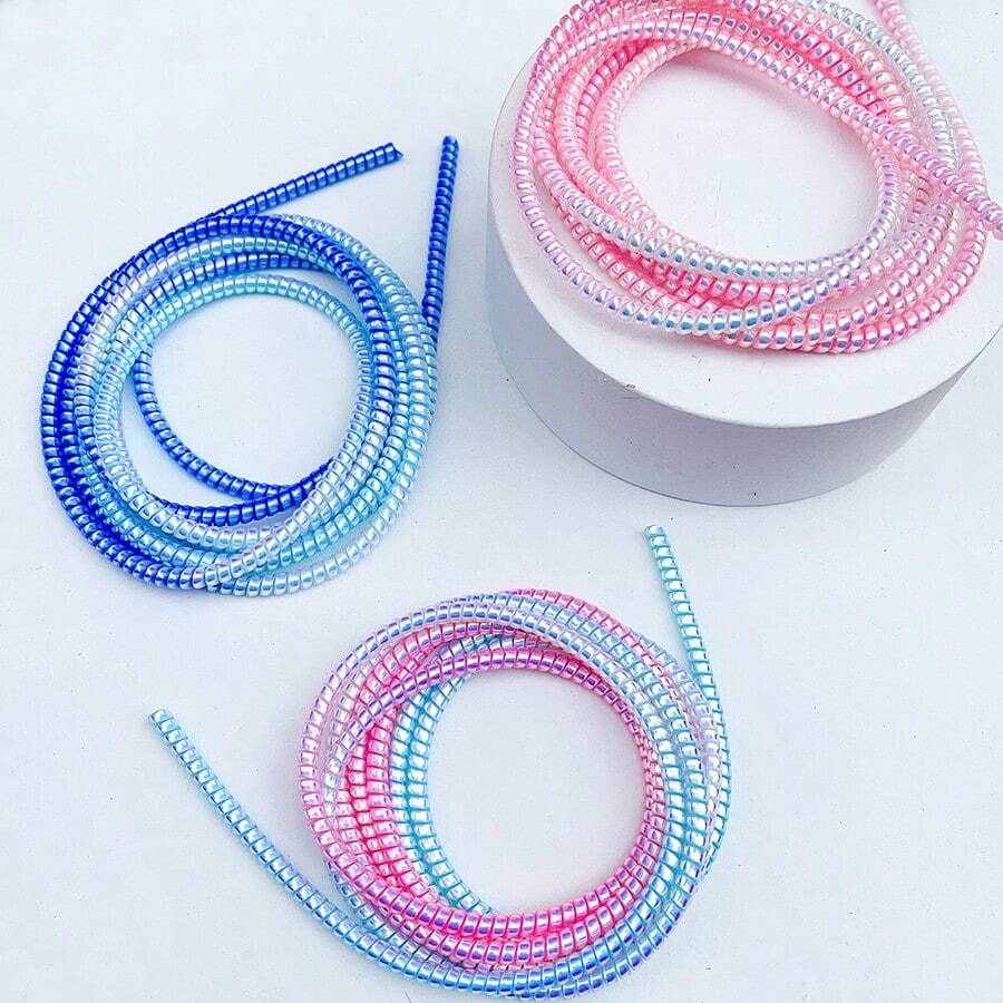 1条1.4米激光保护套数据线，手机充电器线 - 彩色 - 查看 1