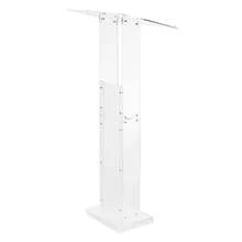 Podium Stand Lectern (1265 Mm) Made Of Acrylic, Portable Laptop Desk With Wide Reading Surface & Storage Area & Book Stopper, Floor-Standing, For Classrooms, Weddings, Conferences - 1 Standard-podium (Acryl) 46 Zoll - View 8