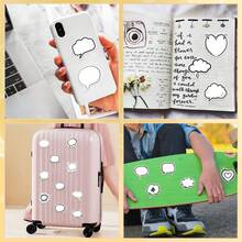 50 件黑白泡沫相框贴纸美观乙烯基贴纸高品质贴纸贴花剪贴簿、日记本、笔记本电脑、保险杠、滑板、水瓶、电脑、手机贴纸可以为您的生活带来很多乐趣，是送给成人的完美礼物 - 彩色 - 查看 5