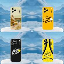 Bike TOUR DE France Phone Case Cover Compatible With  16,15,14,13,12,11,17 Pro,Max,Plus,X,XS,XR,SE,Mini Transparent Soft Cover, Cover Compatible With  17 Case,  17 Pro Case,  17 Pro Max Case