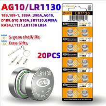 5-100pcs 1.55V AG10 LR1130 SR54 389 189 SR1130 D189 LR54 Alkaline Button Cell Batteries, G10A SR1130SW Button Batteries For Watch, Toy, Remote Control