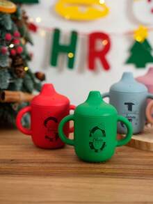 1PC Personalized Customization Name Pattern Silicone Baby Sippy Cup Print On Demand Baby Cups Custom Water Bottle Leakproof Baby Bottles Baby Tableware