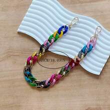 Metallic 7-Color Bag Chain Pendant Bag Strap Extension Chain Phone