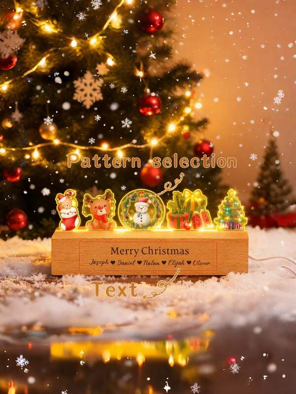 Customized Personalized Night Light, Personalized Gift, A Multifunctional Decorative, Reusable, Exquisite, Fashionable, Cute, High-Quality Colorful, Modern Style, Cartoon Customization, Personalized, Unique Gift, Suitable For Friends, Halloween, Birthday, Living Room, Christmas Decoration.