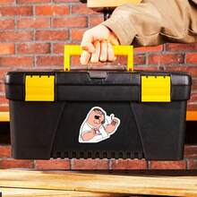 1/3 st Family Guy-inspirerade akrylnagelklistermärken - Peter Griffin med långa röda naglar, halvmatt vinyldekal för bärbara datorer, vattenflaskor, skyddshjälmar - återanvändbar på trä, plast, glas, metall, keramiska ytor, roliga scrapbook-tillbehör scrapbook-klistermärken - Multifärgad - Visa 4