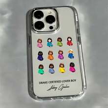 Funda para teléfono: Diseño creativo de álbum musical de rapero D - Compatible con iPhone 17 16 15 14 13 12 11 Pro Max X XR XS Max 8 7 Plus, marco de lente plateado metálico con cubierta trasera suave transparente - transparente - Ver 5